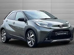 Cardamom green with black Used 2022 Toyota Aygo Hatchback | £15,995 (A bit pricey)