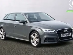 Grey Used 2020 Audi A3 Sportback S-Line Hatchback | £18,099 (Fair price)