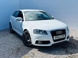 White Used 2012 Audi A3 Sportback S-Line Hatchback | £4,395