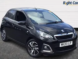Black Used 2020 Peugeot 108 Allure Hatchback | £7,699 (Fair price)