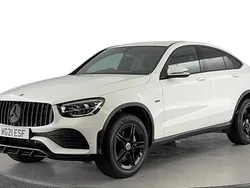 White Used 2021 Mercedes GLC300e AMG line Coupe | £33,320 (Good price)