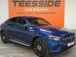 Blue Used 2018 Mercedes GLC220 AMG line Coupe | £23,495 (Fair price)