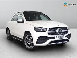 White Used 2019 Mercedes GLE300 AMG line SUV | £37,919 (A bit pricey)