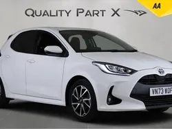 White Used 2023 Toyota Yaris Hybrid Design Hatchback | £16,080 (Fair price)