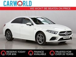 White Used 2021 Mercedes A250 AMG line Sedan | £16,440 (Expensive)