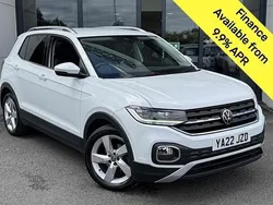 White Used 2022 VW T-Cross SEL SUV | £12,195 (Fair price)