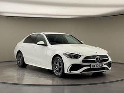 Polar white Used 2022 Mercedes C300e AMG line Sedan | £27,100 (Good price)