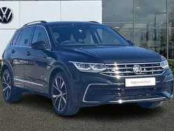 Deep black Used 2021 VW Tiguan R-line SUV | £27,490 (Fair price)