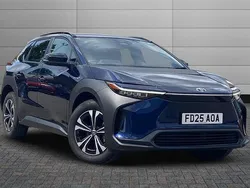 Dark blue New 2025 Toyota bZ4X SUV | £33,795 (Expensive)