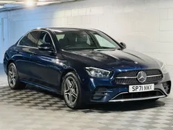 Blue Used 2021 Mercedes E300 AMG line Sedan | £19,989