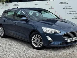 Blue Used 2019 Ford Focus Titanium Hatchback | £8,695 (Fair price)