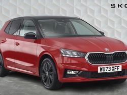 Velvet red metallic body / black magic pearl effect roof Used 2023 Skoda Fabia Colour Edition Hatchback | £15,010 (Fair price)