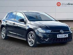 Solid black Used 2023 VW Polo R-line Hatchback | £17,800 (A bit pricey)