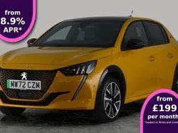 Yellow Used 2023 Peugeot e-208 GTi Hatchback | £14,224 (Fair price)