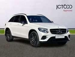 White Used 2018 Mercedes GLC220 AMG line SUV | £20,641 (Fair price)