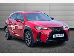 Fuji red Used 2024 Lexus UX 300h Sport Design Packet SUV | £31,279 (Fair price)