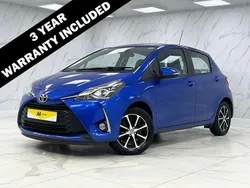 Blue Used 2018 Toyota Yaris Hatchback | £7,695 (Fair price)