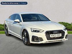 White Used 2022 Audi A5 Sportback S-Line Hatchback | £26,369 (Fair price)
