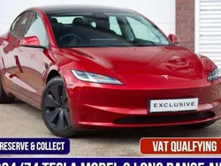 Red Used 2024 Tesla Model 3 Long Range Sedan | £36,899