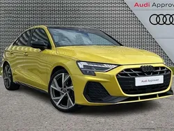 Yellow Used 2025 Audi A3 Black Edition Sedan | £31,295 (Expensive)