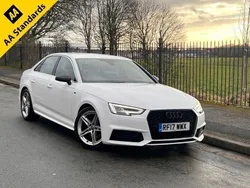 White Used 2017 Audi A4 S-Line Sedan | £10,595 (Fair price)