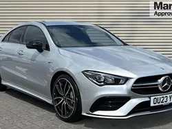 Silver Used 2023 Mercedes CLA35 AMG Premium Sedan | £35,839 (Fair price)