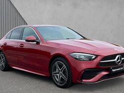 Designo patagonia red Used 2024 Mercedes C300e AMG line Sedan | £32,780 (Super price)