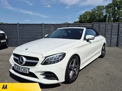 White Used 2019 Mercedes C220 AMG line Cabriolet | £17,163 (Super price)