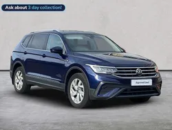 Blue Used 2022 VW Tiguan Allspace Life SUV | £23,998 (Good price)