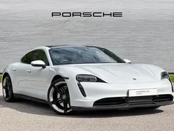 Carrara white Used 2022 Porsche Taycan Sedan | £51,950 (Fair price)
