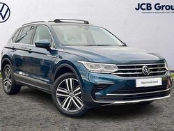Blue Used 2021 VW Tiguan Elegance SUV | £23,995 (Fair price)