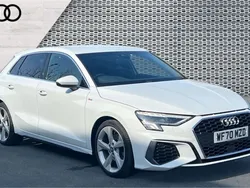 White Used 2020 Audi A3 S-Line Hatchback | £22,848 (A bit pricey)