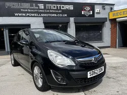 Black Used 2012 Vauxhall Corsa Hatchback | £3,495 (Fair price)