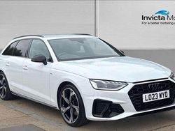 White Used 2023 Audi A4 Black Edition Estate | £27,250 (Fair price)