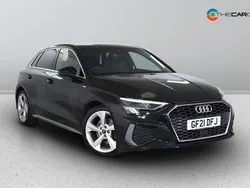 Black Used 2021 Audi A3 Sportback S-Line Hatchback | £19,575 (Fair price)