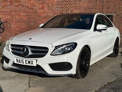 White Used 2015 Mercedes C300 AMG line Sedan | £13,880 (Fair price)