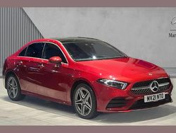 Red Used 2021 Mercedes A250 AMG Line Premium Plus Sedan | £22,180 (Fair price)