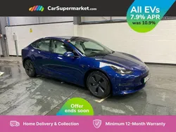 Blue Used 2021 Tesla Model 3 Long Range Sedan | £21,797 (Fair price)