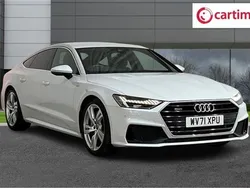 White Used 2021 Audi A7 Sportback S-Line Hatchback | £37,800 (Expensive)