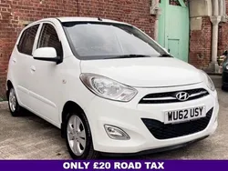 White Used 2012 Hyundai i10 Active Hatchback | £2,498 (Fair price)
