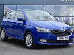 Blue Used 2021 Skoda Fabia SE Hatchback | £9,599 (Good price)