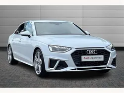 White Used 2024 Audi A4 S-Line Sedan | £29,195 (Fair price)