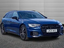 Ascari blue Used 2025 Audi A6 Black Edition Estate | £45,995 (Expensive)