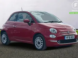 Red Used 2018 Fiat 500 Lounge Hatchback | £10,299 (Fair price)