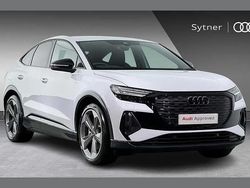 White Used 2024 Audi Q4 Sportback e-tron Black Edition SUV | £38,000