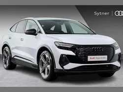 White Used 2024 Audi Q4 Sportback e-tron Black Edition SUV | £38,750