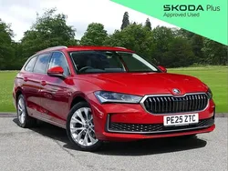 Red New 2025 Skoda Superb SE L Estate | £31,995 (A bit pricey)
