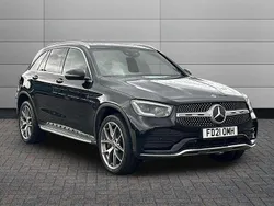 Black Used 2021 Mercedes GLC300e AMG Line Premium Plus SUV | £30,295 (A bit pricey)