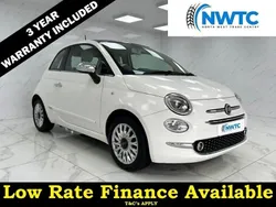 White Used 2016 Fiat 500 Lounge Hatchback | £6,195 (Fair price)