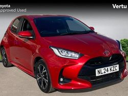 Red Used 2024 Toyota Yaris Hybrid Design Hatchback | £18,240 (Fair price)